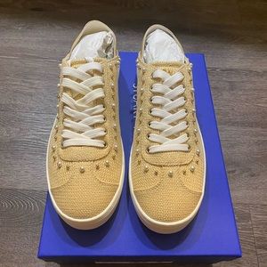 Stuart Weitzman Goldie Convertible Pearl-Studded Sneaker